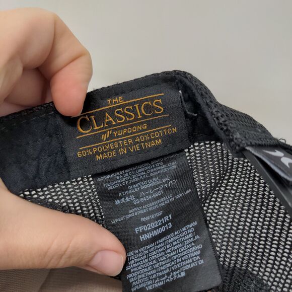 Hurley Snapback Mesh Back Trucker Hat Camouflage One Size Adjustable - Picture 8 of 8